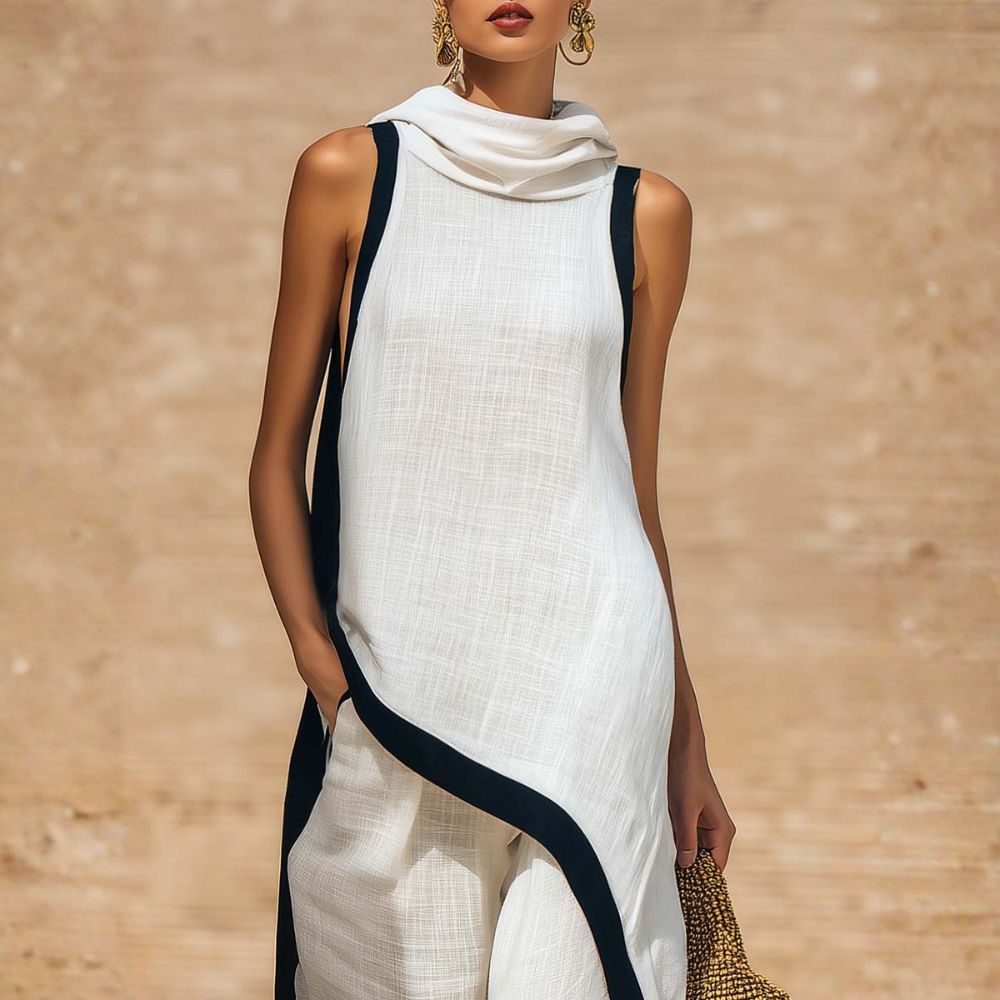 Leonora | Asymmetric Wide-Leg Suit
