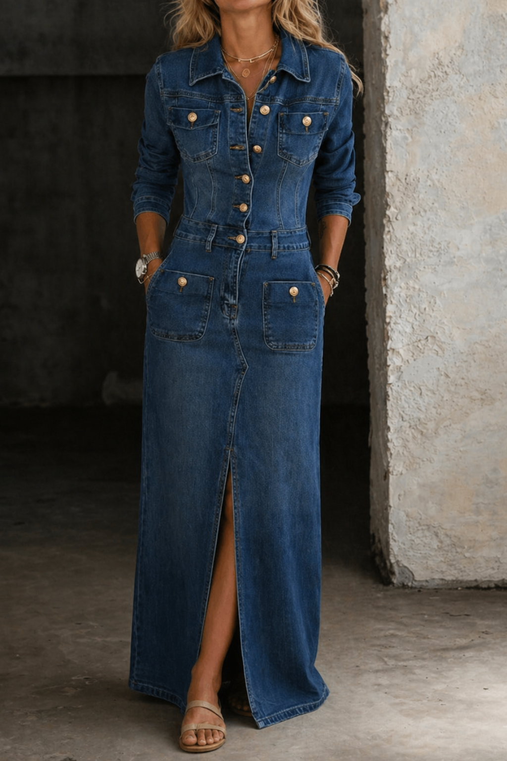 Leila | Classic Denim Dress