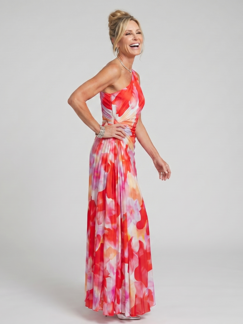 Taya | One-Shoulder Floral Maxi Dress