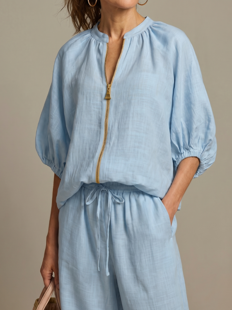 Natalia | Relaxed Zip-Front Two-Piece Set