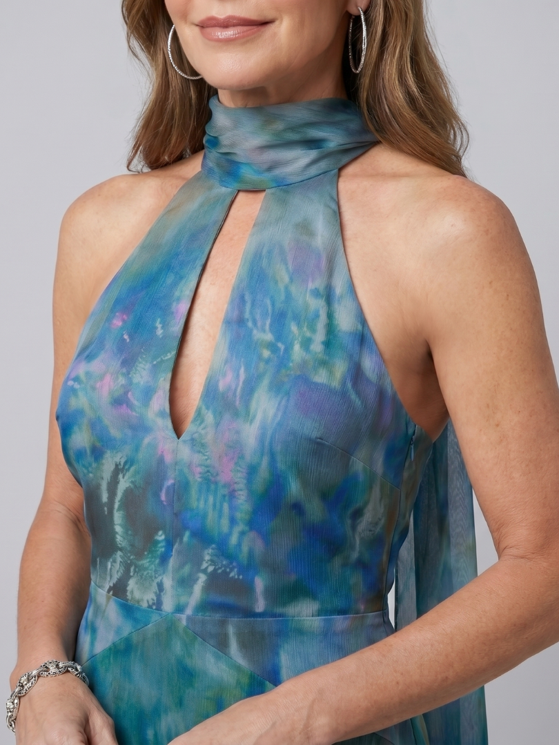 Juniper | Keyhole Floral Maxi Dress