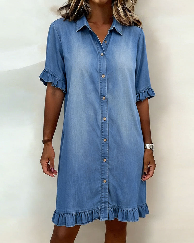 Belinda | Relaxed Denim Shirt Dress