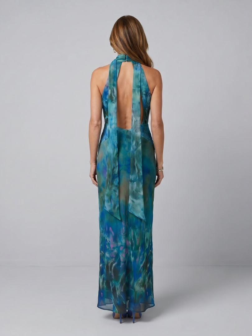 Juniper | Keyhole Floral Maxi Dress