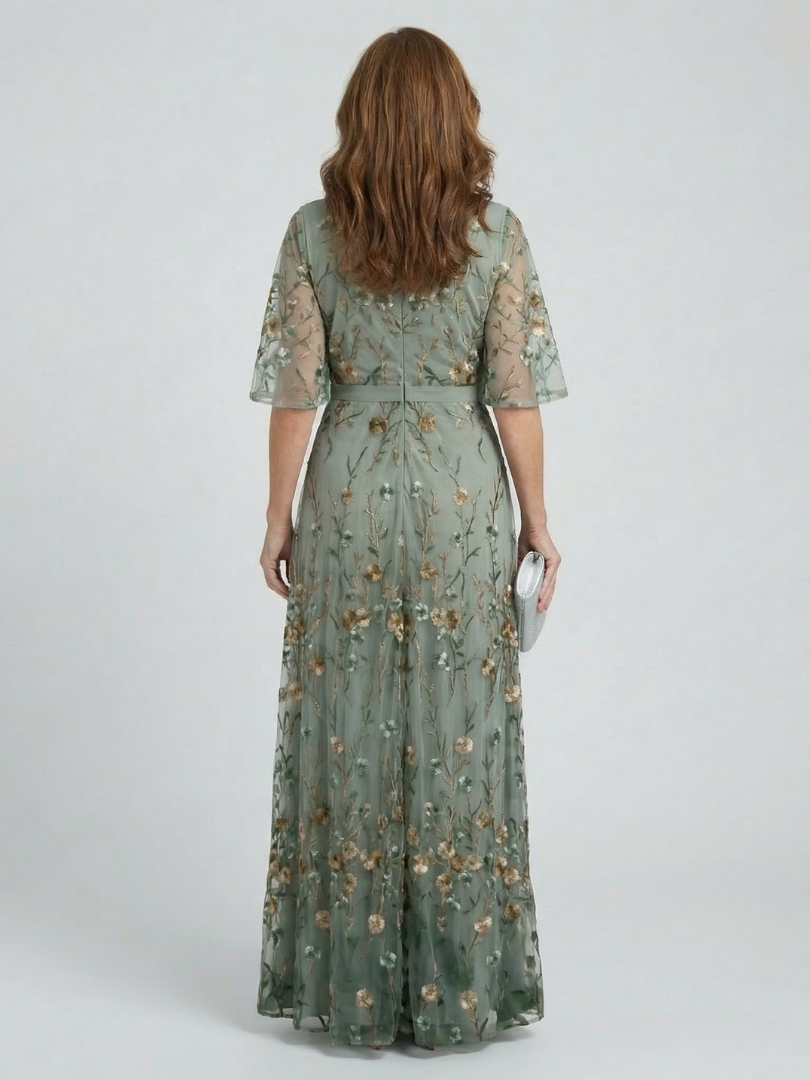 Selora | Halter Embellished Maxi Dress