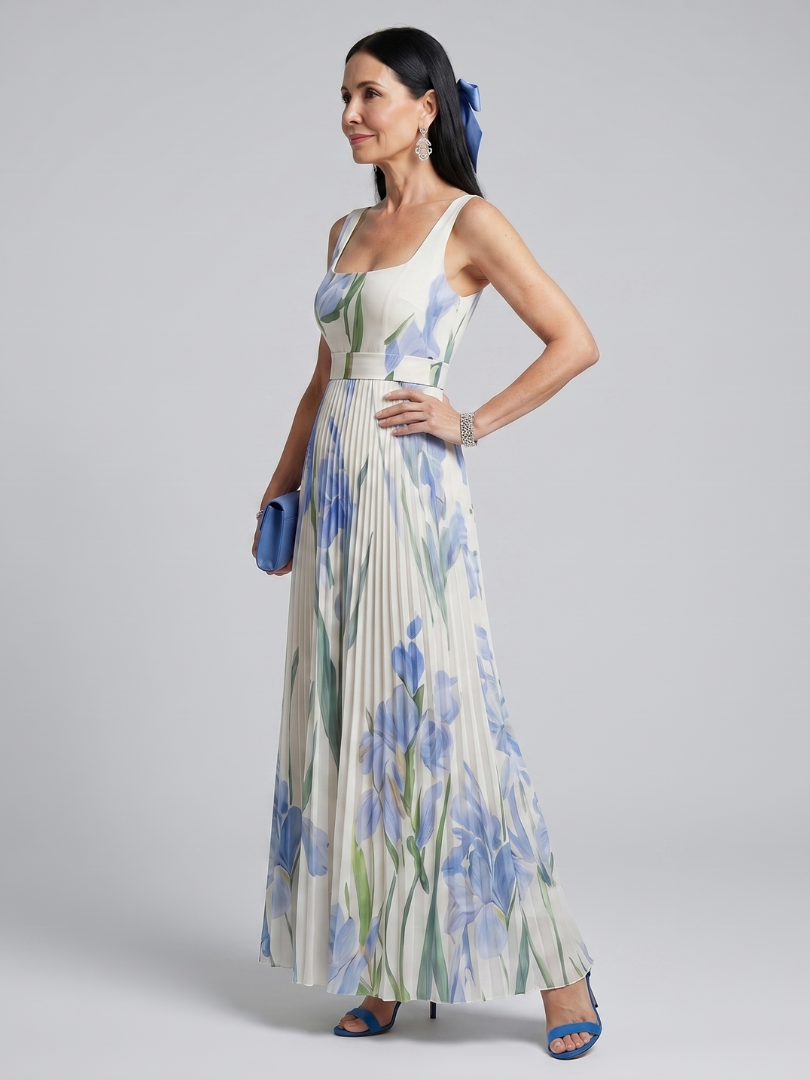 Ophelia | Watercolour Floral Maxi Dress