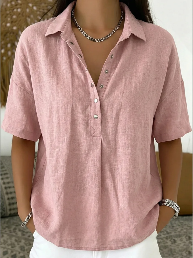Willow | Relaxed Button-Front Blouse