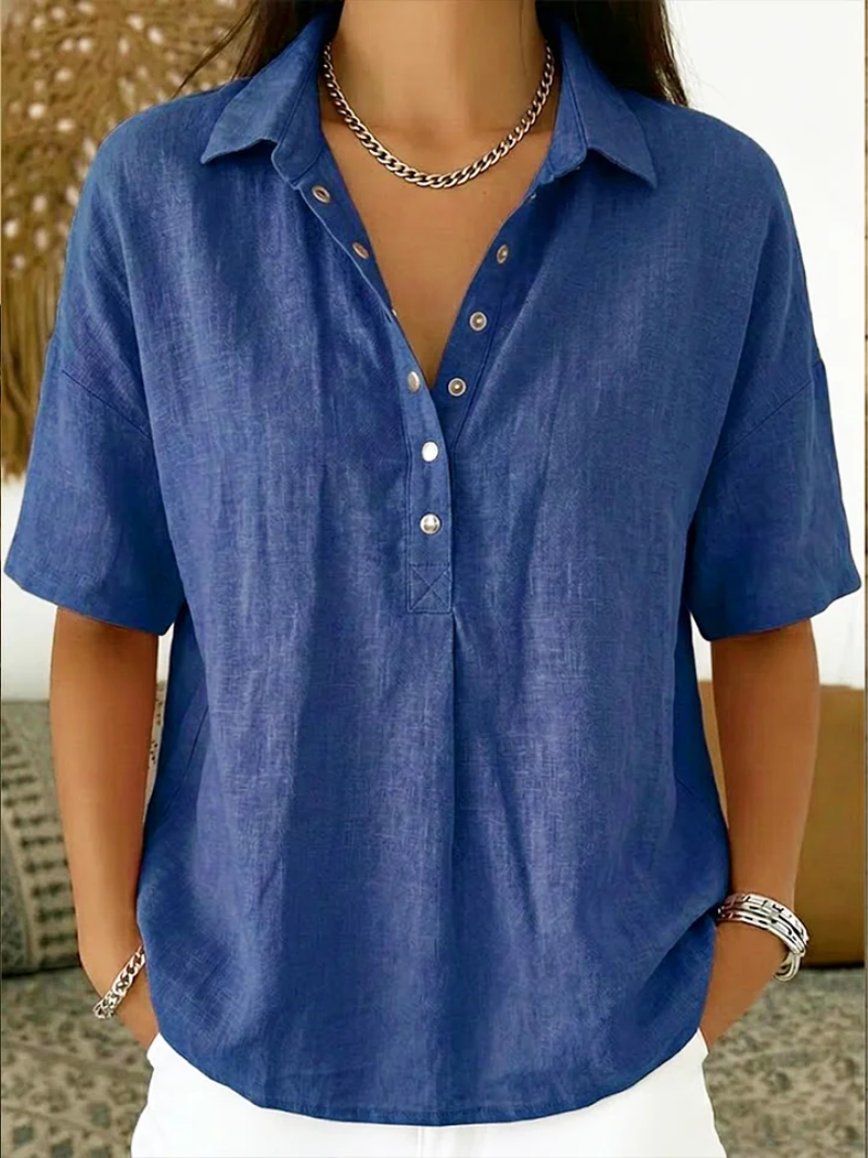 Willow | Relaxed Button-Front Blouse