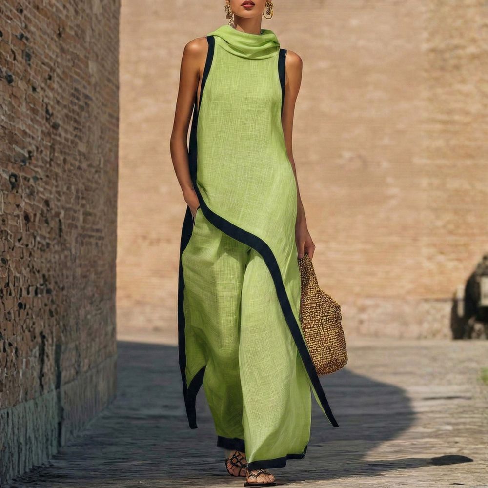 Leonora | Asymmetric Wide-Leg Suit
