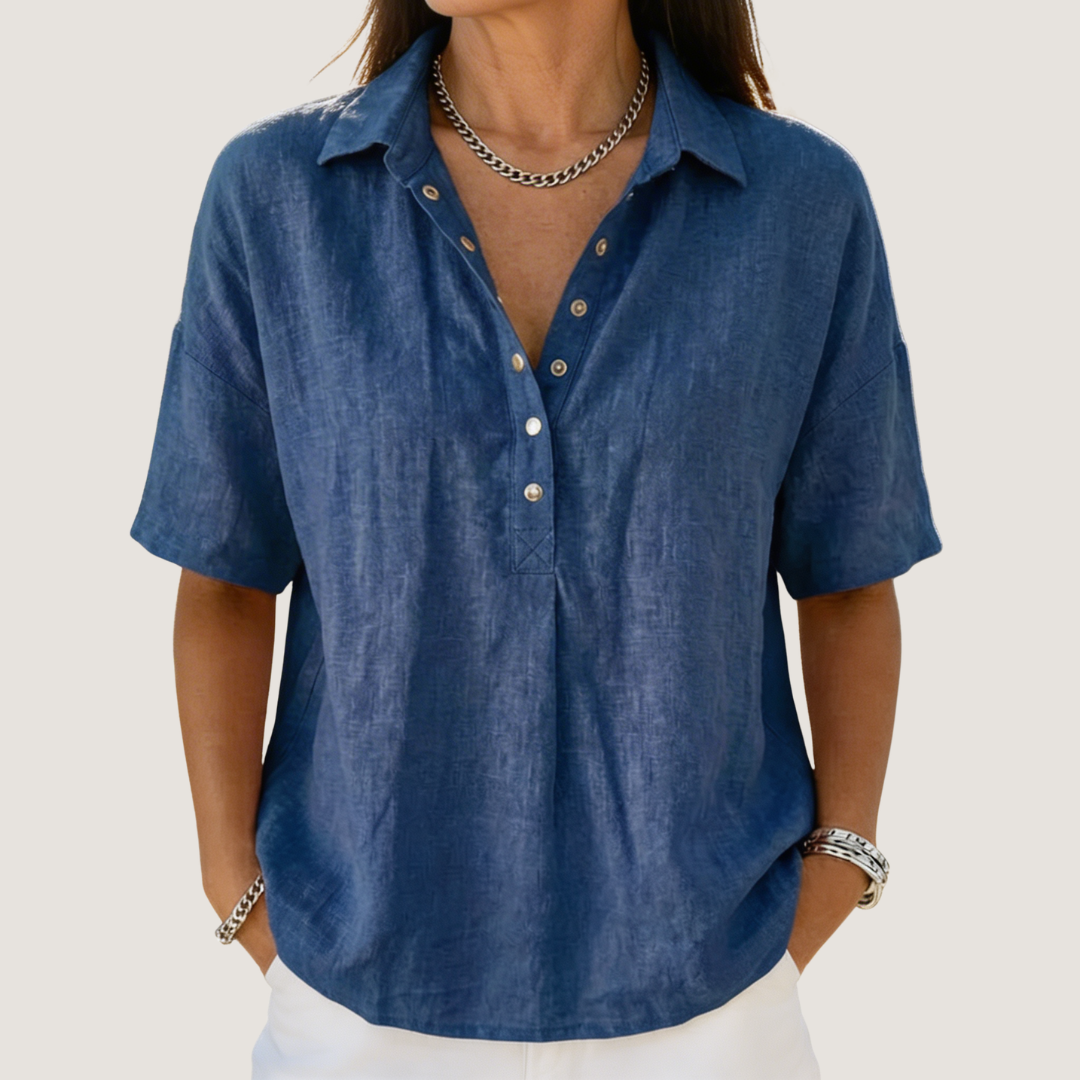 Willow | Relaxed Button-Front Blouse