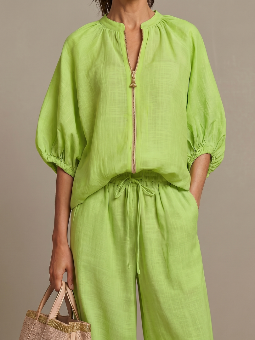 Natalia | Relaxed Zip-Front Two-Piece Set
