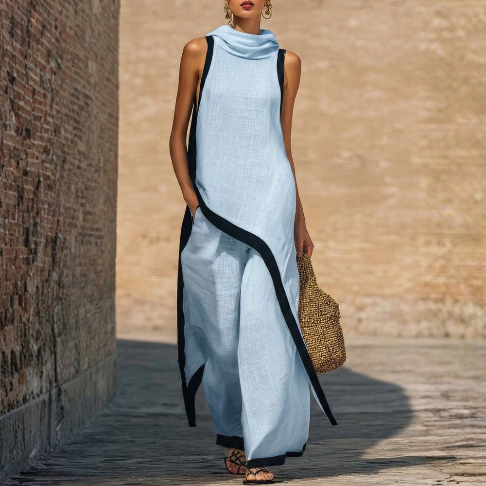 Leonora | Asymmetric Wide-Leg Suit