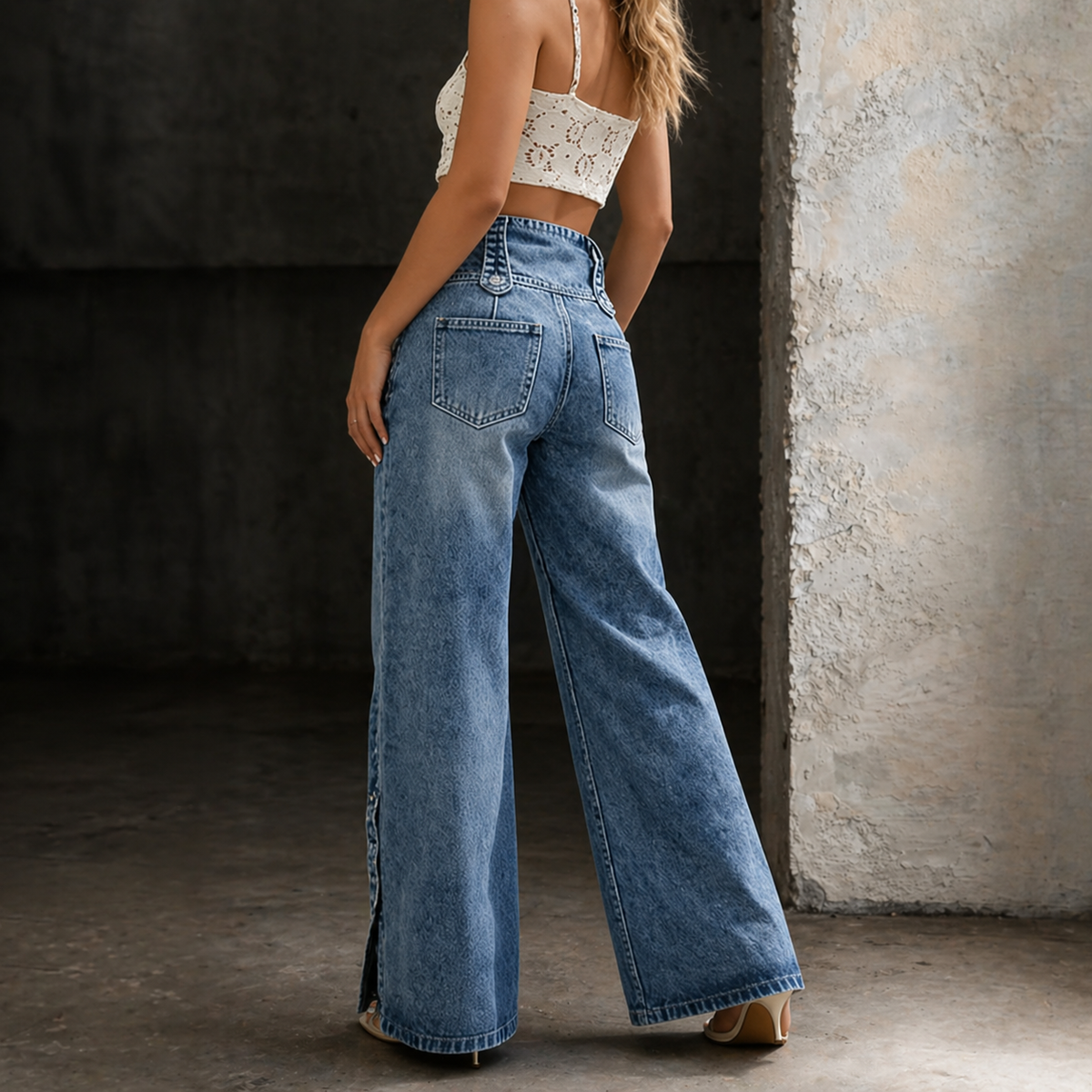 Mia | High-Waist Wide-Leg Jeans