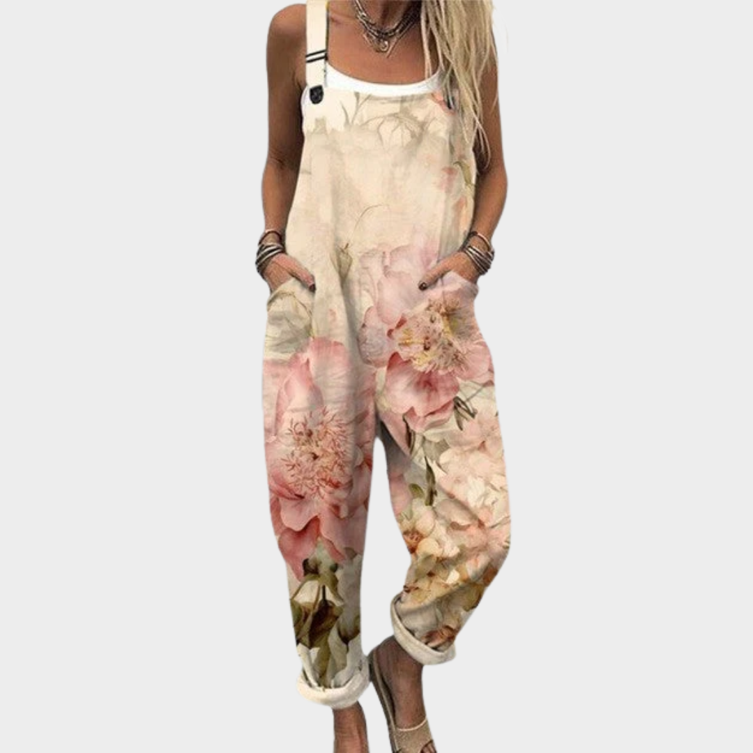 Rosalia | Vintage Floral Relaxed Overalls