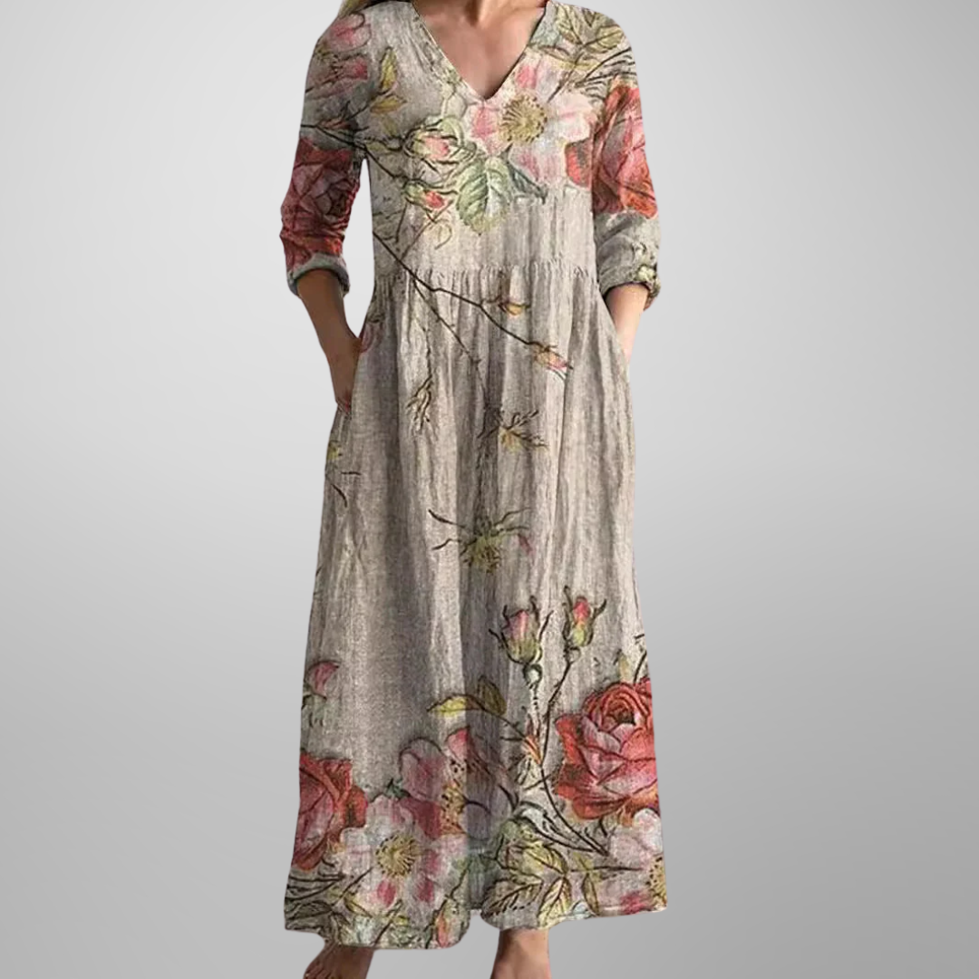 Galina | Relaxed Floral Maxi Dress