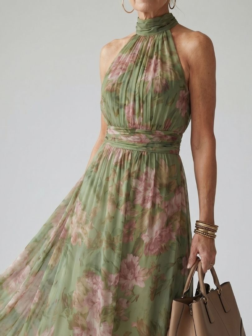 Mirelle | Gathered Bohemian Maxi Dress