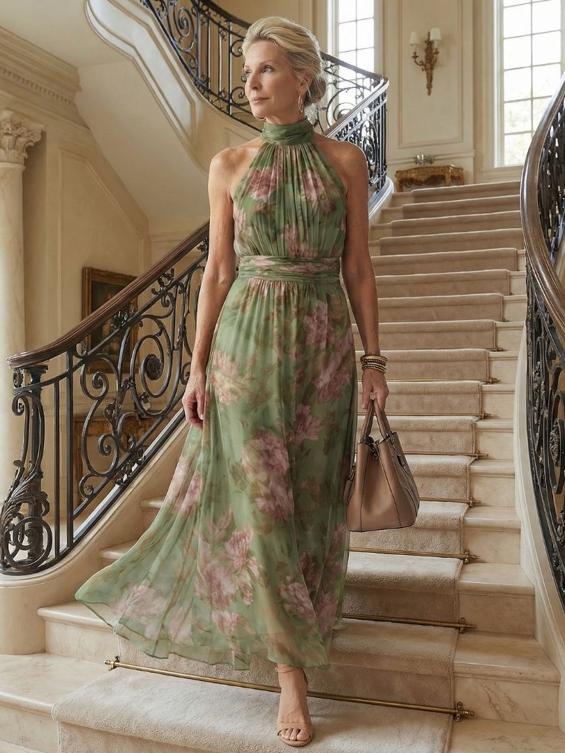 Mirelle | Gathered Bohemian Maxi Dress