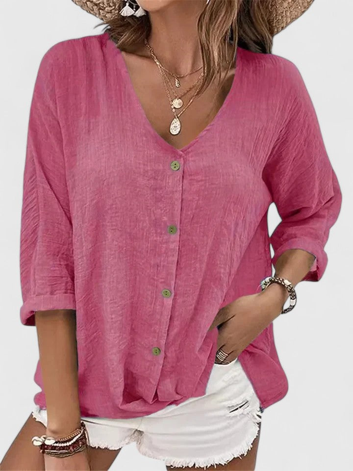 Kylie | Relaxed Button Blouse
