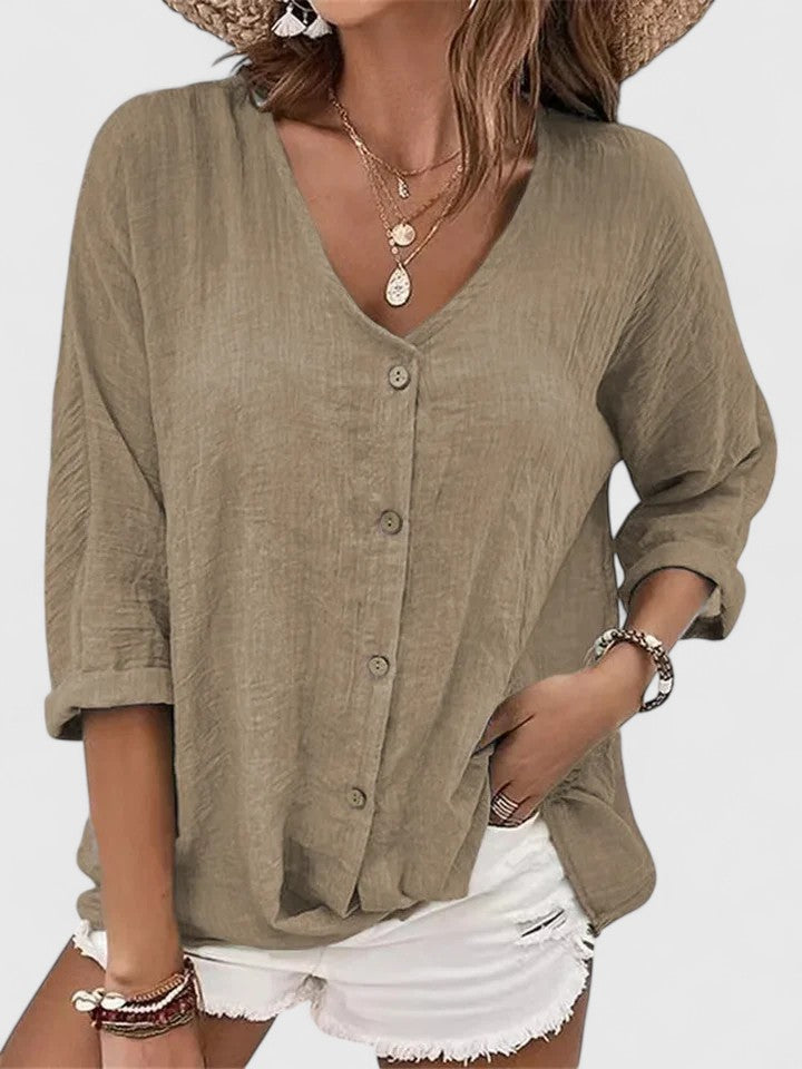 Kylie | Relaxed Button Blouse