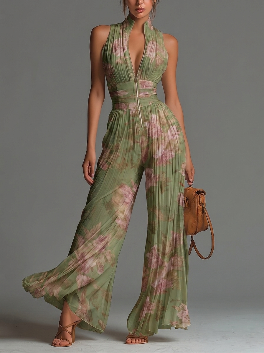 Florina | Floral Wide-Leg Jumpsuit
