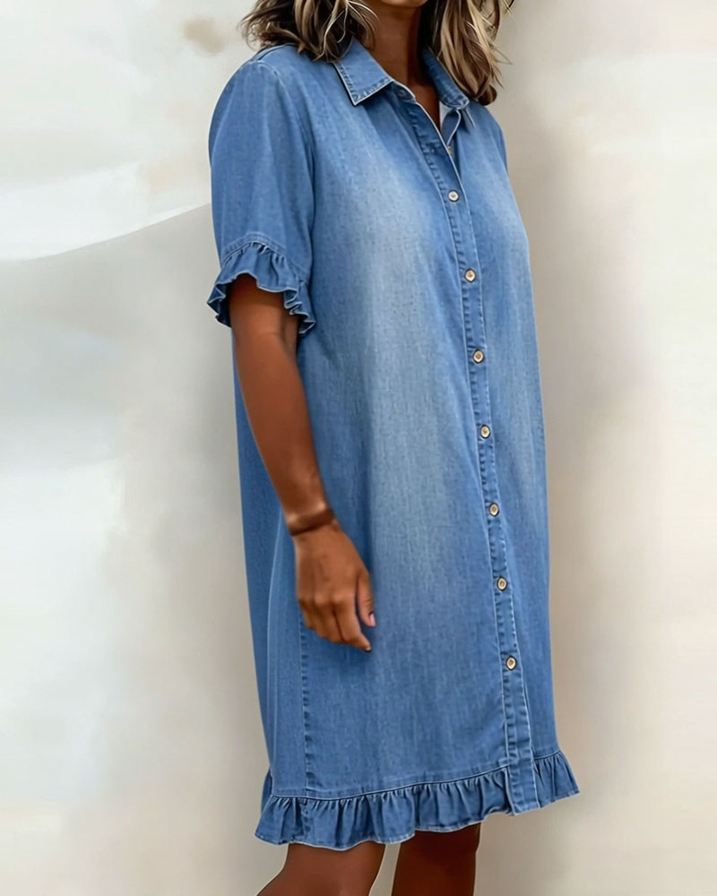 Belinda | Relaxed Denim Shirt Dress