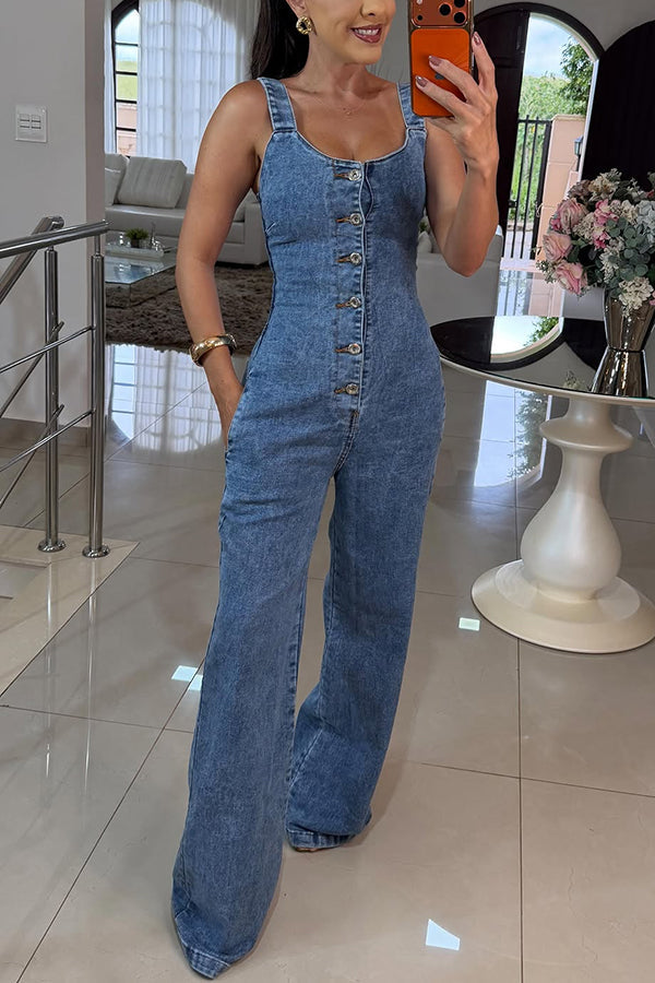 Heidi | Relaxed Denim Jumpsuit