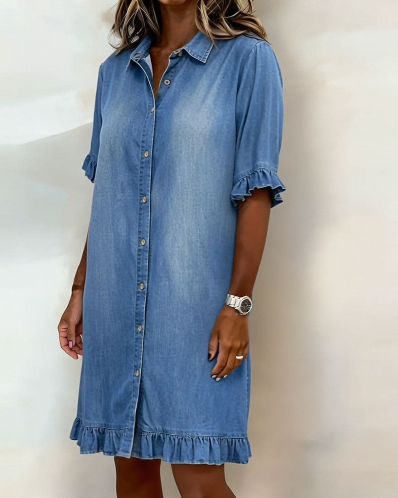 Belinda | Relaxed Denim Shirt Dress