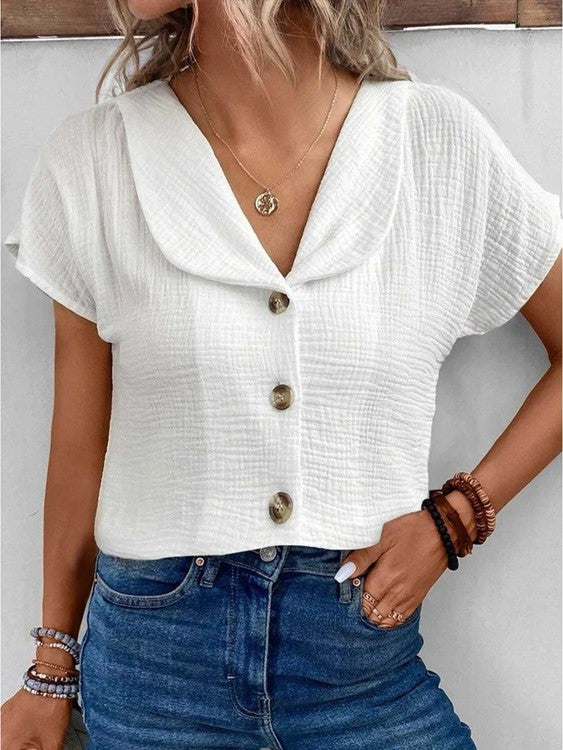 Casia | Chic Button Blouse