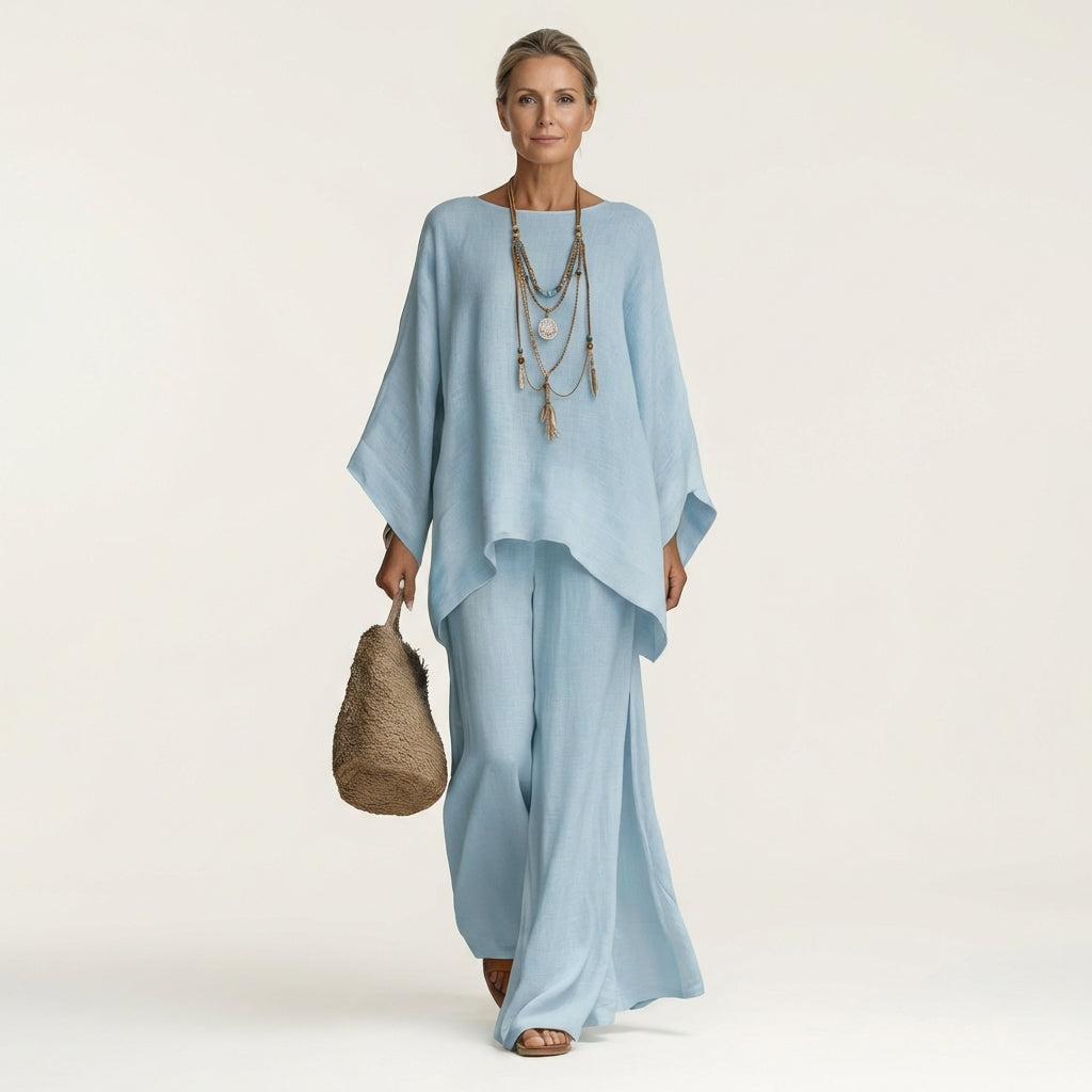 Majolie | Relaxed Wide-Leg Two-Piece Set
