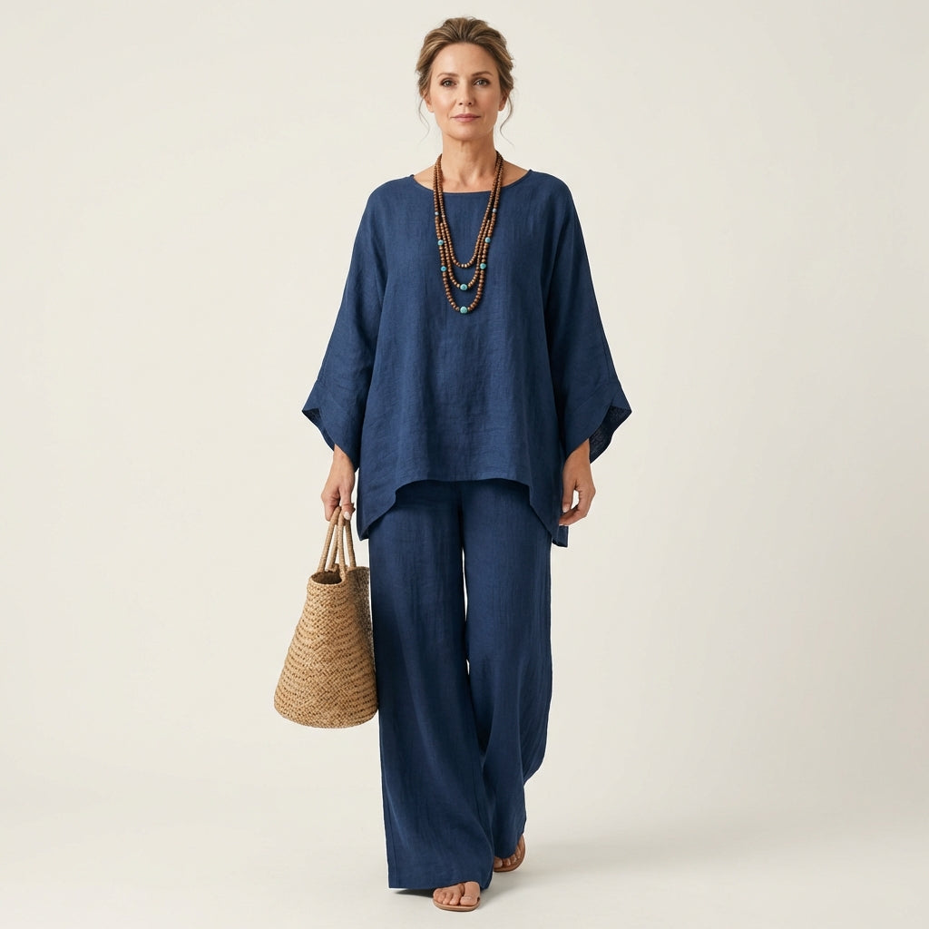 Majolie | Relaxed Wide-Leg Two-Piece Set