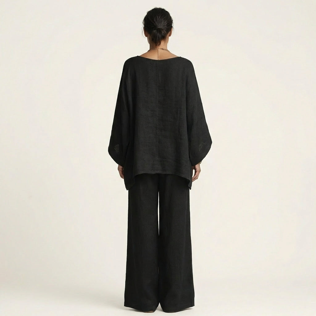Majolie | Relaxed Wide-Leg Two-Piece Set