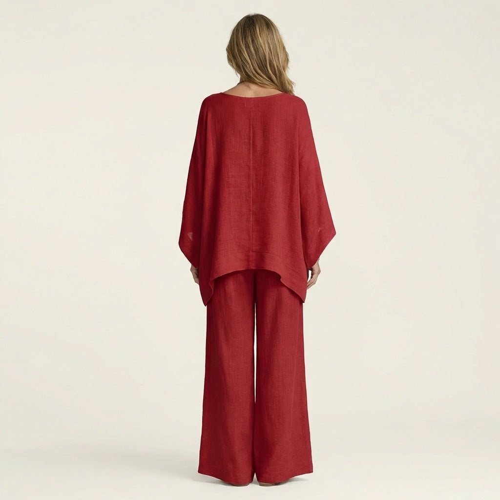 Majolie | Relaxed Wide-Leg Two-Piece Set