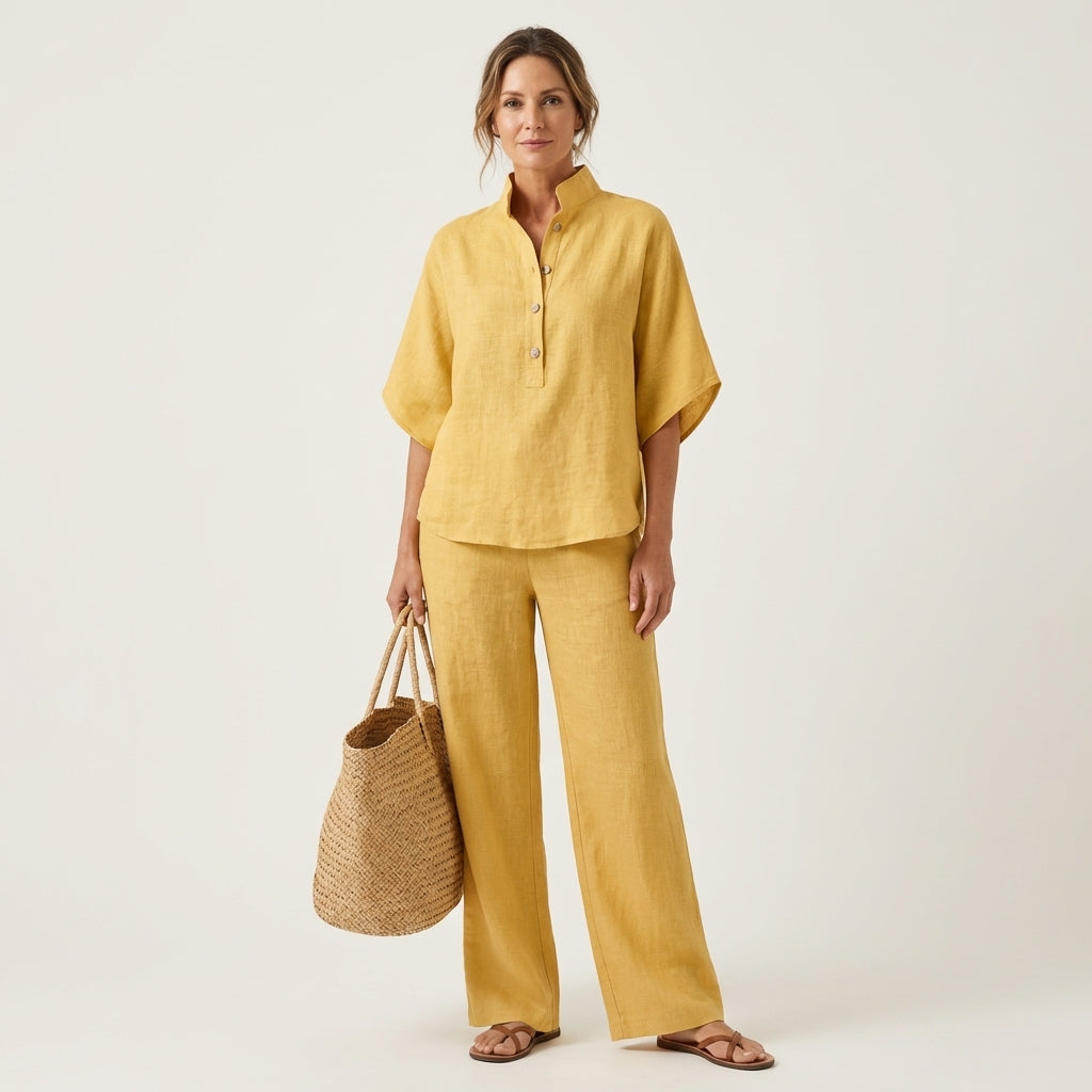 Zerah | Relaxed Wide-Leg Two-Piece Set