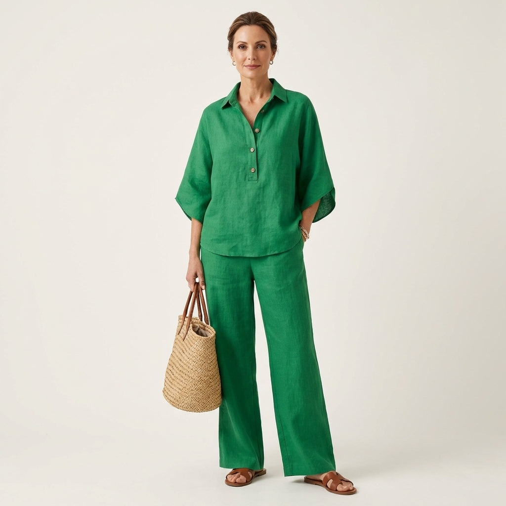 Zerah | Relaxed Wide-Leg Two-Piece Set