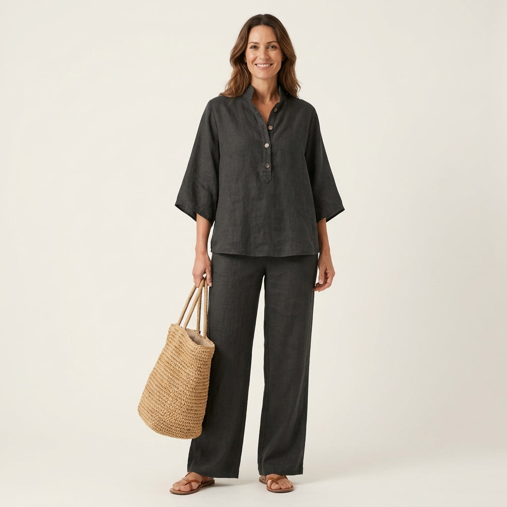 Zerah | Relaxed Wide-Leg Two-Piece Set