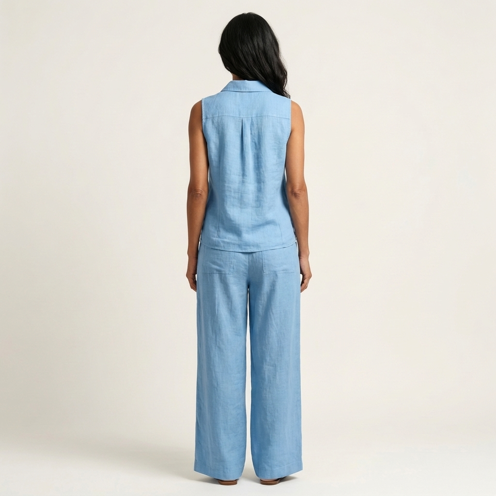 Twilia | Wrap-Top & Wide-Leg Set