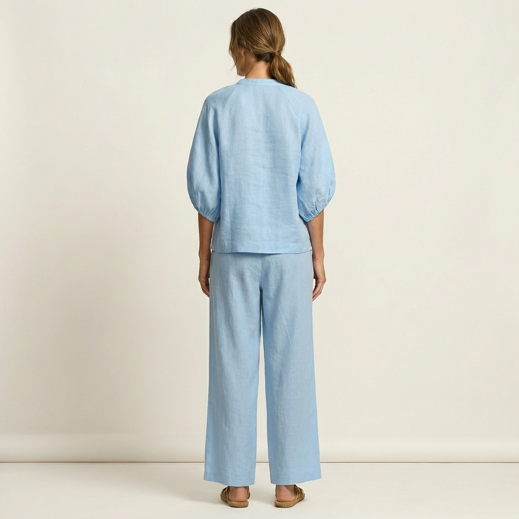Marlowe | Zip-Front Wide-Leg Set