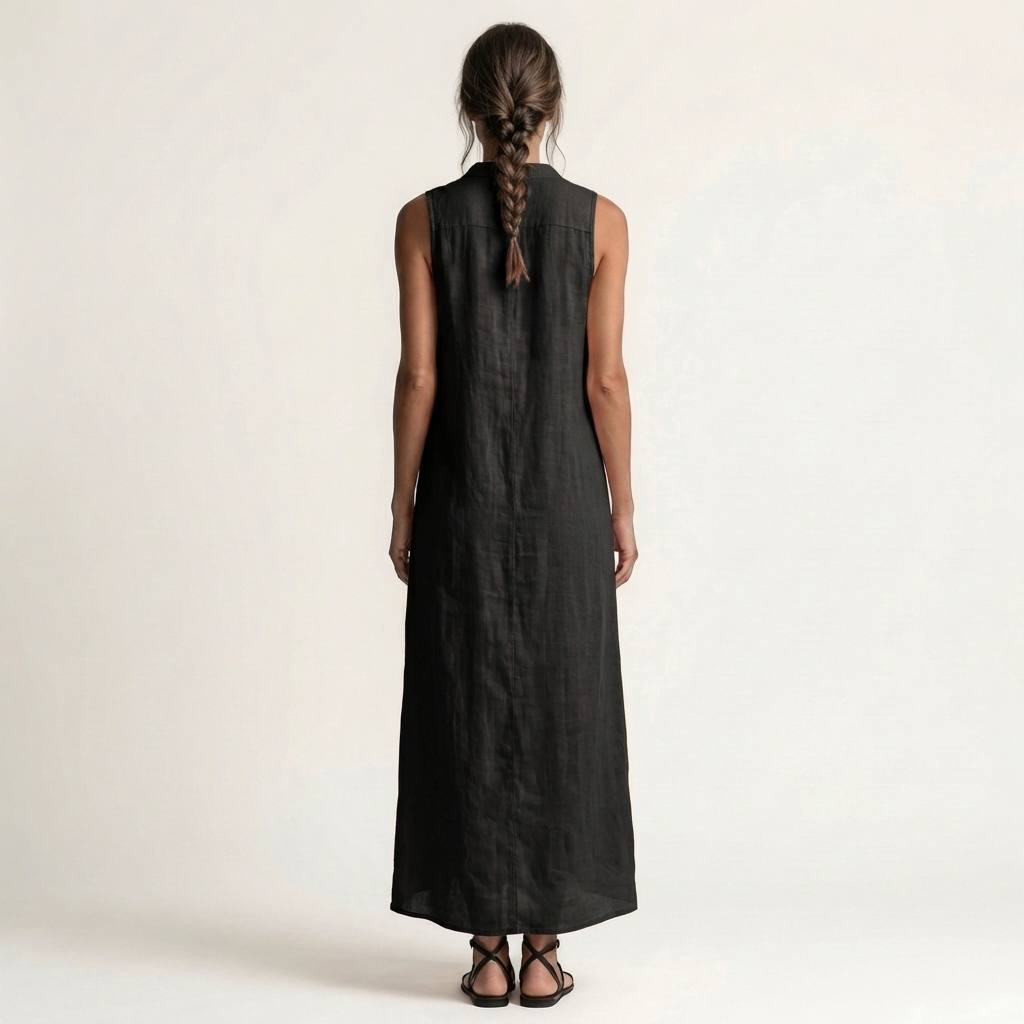 Mirabell | Button-Front Sleeveless Maxi Dress