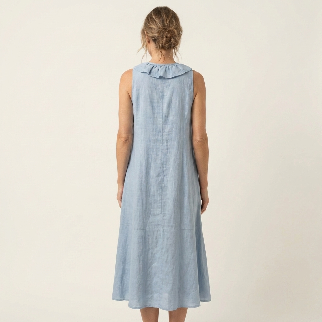 Vicky | Ruffle-Front V-Neck Maxi Dress