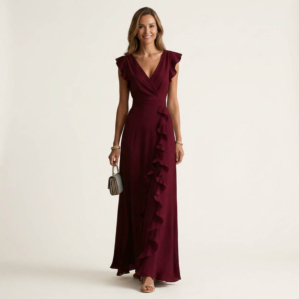 Nellyana | Cascading Ruffle Maxi Dress