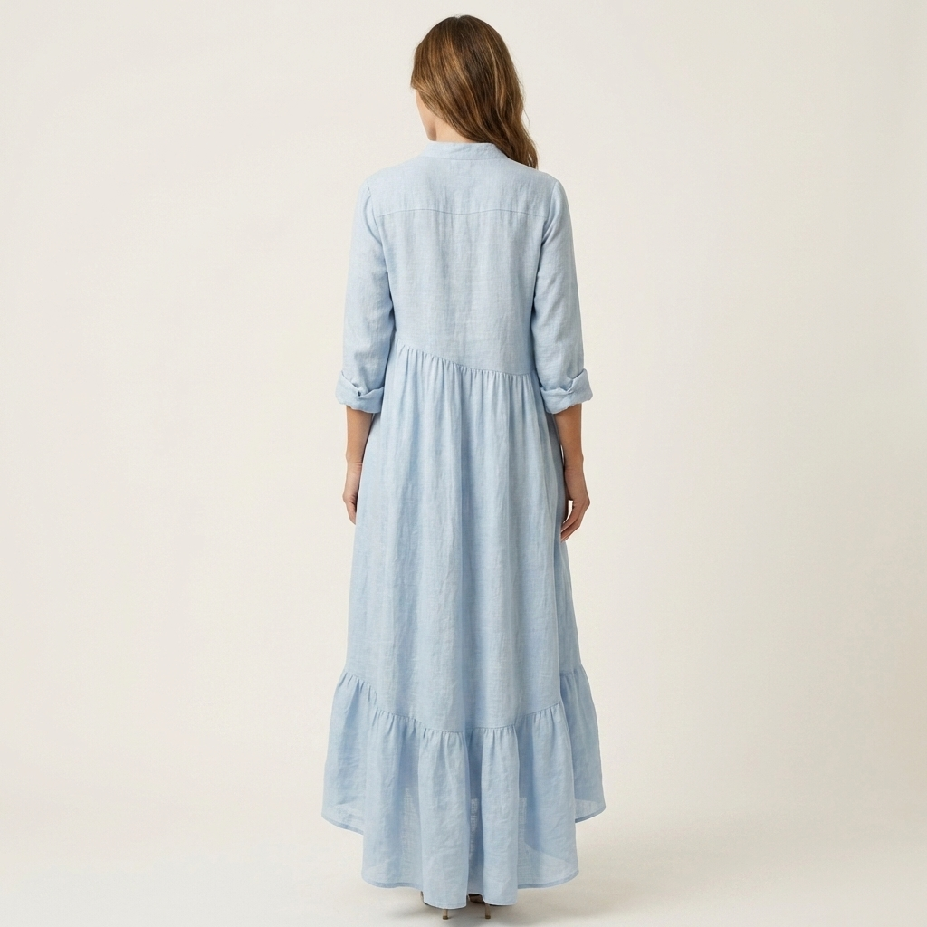 Jilana | Ruffle-Hem Maxi Dress
