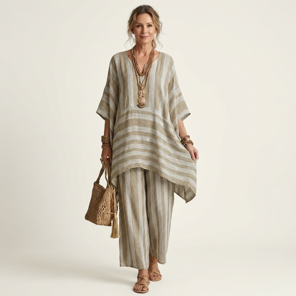 Kiara | Relaxed Striped Two-Piece Set