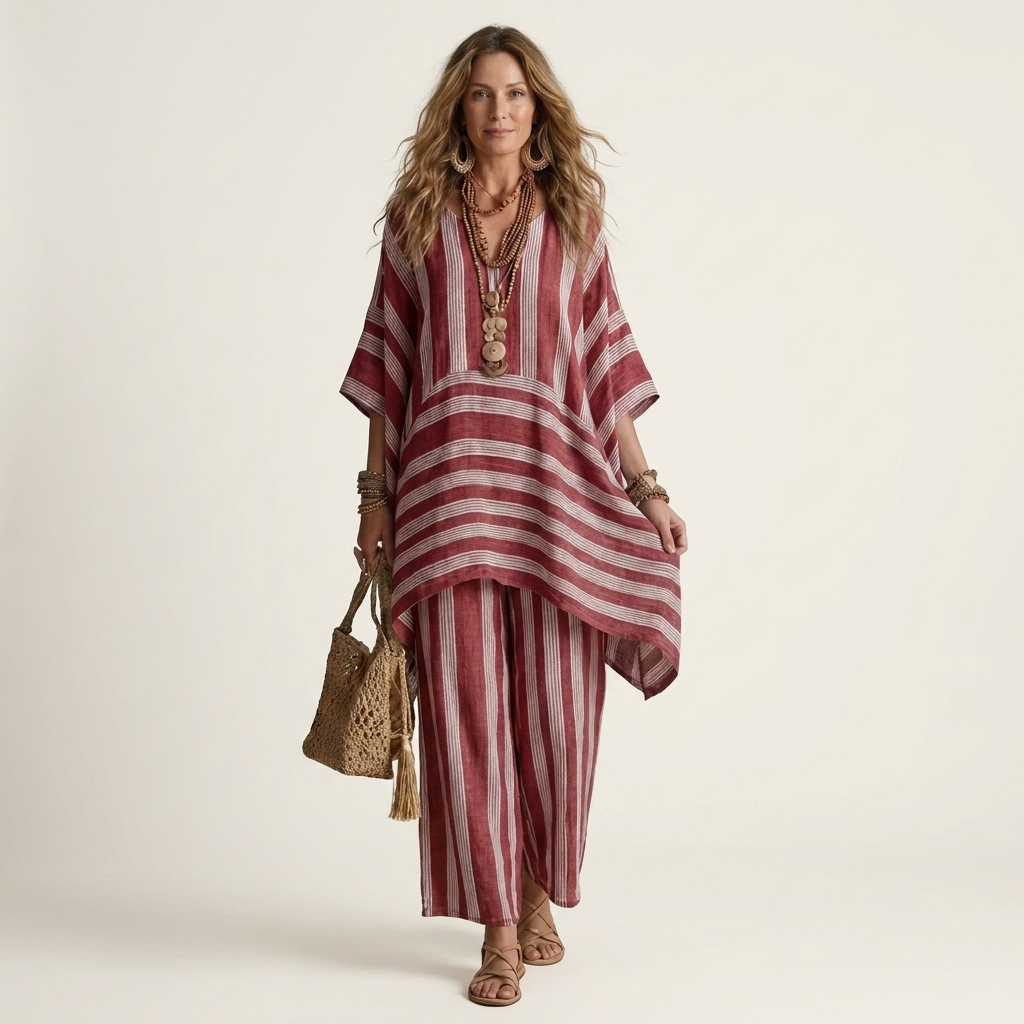 Kiara | Relaxed Striped Two-Piece Set