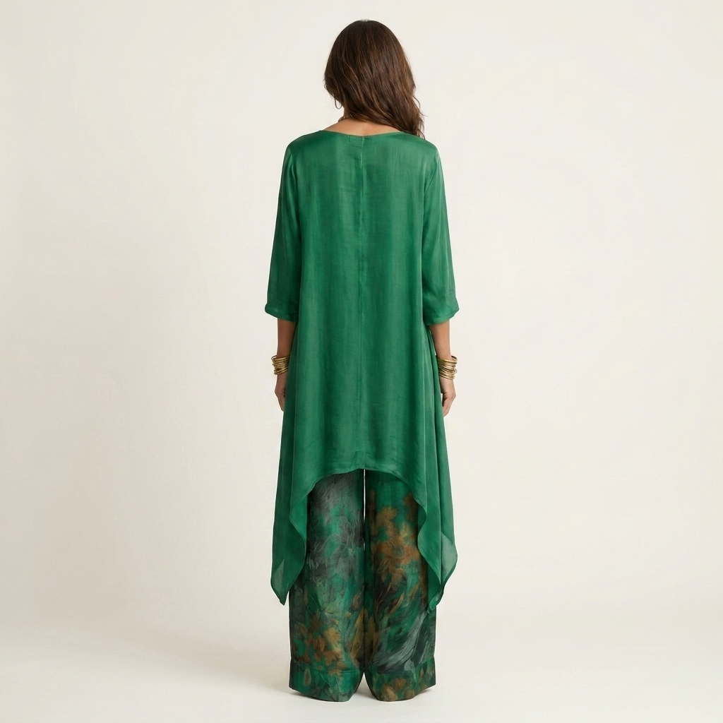 Cariola | Asymmetric Tunic Two-Piece Set