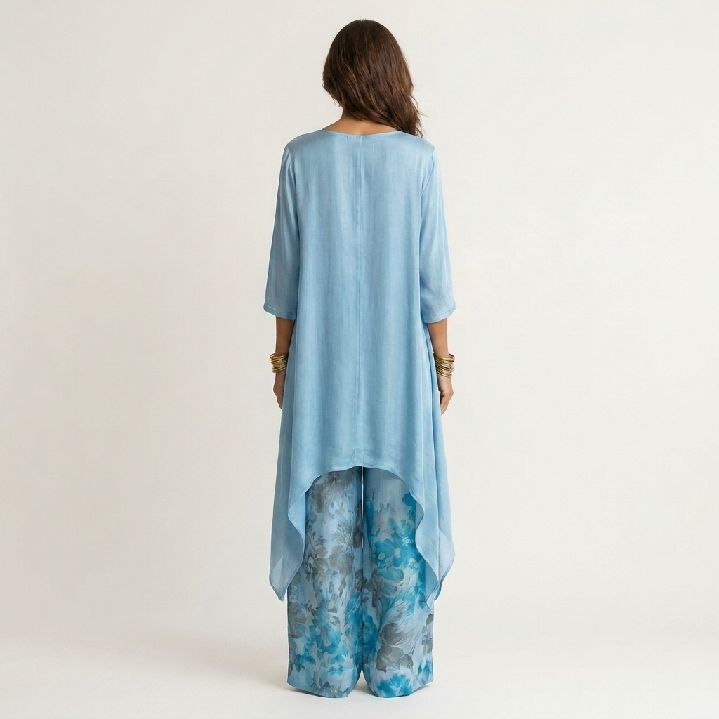Cariola | Asymmetric Tunic Two-Piece Set