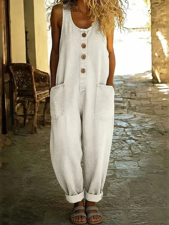 Lora | Vintage-Style Denim Overalls